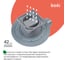 Трап душевой IDDIS сифон 360, комбинированный затвор, 10×10 см, хром 980DS10SB4CDZ 7