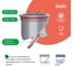 Трап душевой IDDIS вертикальный выпуск, сухой затвор, 10×10 см, хром матовый 980CV10SB3DDZ 4