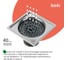Трап душевой IDDIS вертикальный выпуск, сухой затвор, 10×10 см, хром матовый 980CV10SB3DDZ 6