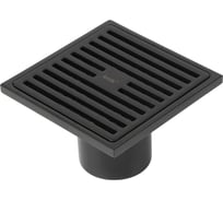 Трап душевой IDDIS вертикальный выпуск, сухой затвор, 10×10 см, матовый черный 980CV10BL3DDZ