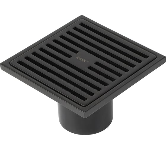 Трап душевой IDDIS вертикальный выпуск, сухой затвор, 10×10 см, матовый черный 980CV10BL3DDZ