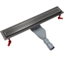 Лоток душевой IDDIS, сифон 360, комбинированный затвор, перфор. решетка, 600 мм, графит, 975B6GM20DZ