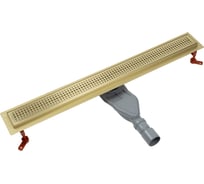 Лоток душевой IDDIS, сифон 360, комбинированный затвор, перфорированная решетка, 800 мм, золото, 975B8MG20DZ