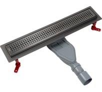 Лоток душевой IDDIS сифон 360, комбинированный затвор, перфор. решетка, 500мм, графит 975B5GM20DZ