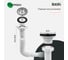 Сифон гофрированный IDDIS 1.1/2х40/50мм, с выпуском 902AV750VD 3