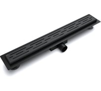 Желоб душевой Esbano Meta решетка RAIN длина 80 см матовый черный ESTRMETRAIN80MB