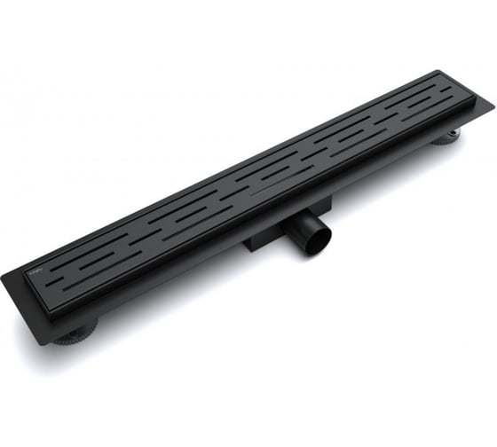 Желоб душевой Esbano Meta решетка RAIN длина 80 см матовый черный ESTRMETRAIN80MB