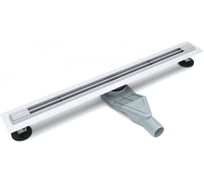 Желоб душевой Esbano Slim решетка LINE длина 70 см матовый хром ESTRSLMLINE70MC