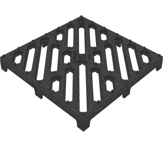 Решётка водоприёмная для дождеприемника Gidrolica Point РВ-28,5.28,5 чугунная класс С250 205/2-GS