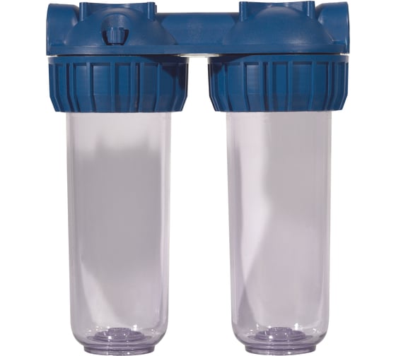 Корпуса AQUA PRO 2 10 Slim Line ХВС 1/2 3-х элемент. прозрач. ключ и скоба ВИ402