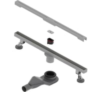 Душевой трап RGW SDR-52Gr-60 двухлинейный щелевой 600 Серый O 50 мм сифон + ножки, под плитку 76215260-11