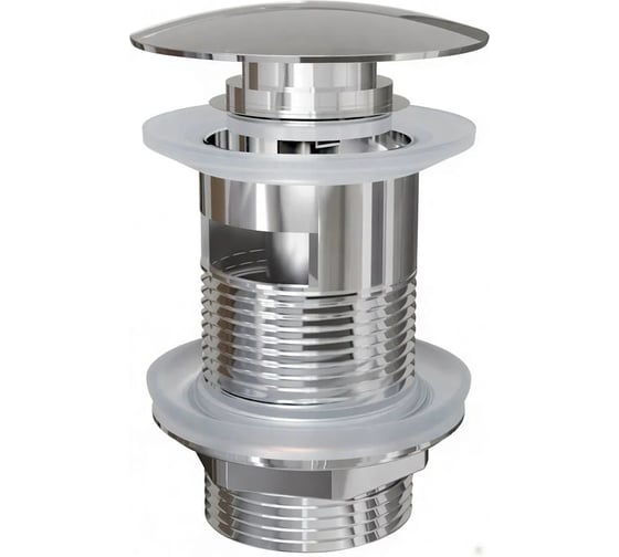 Донный клапан для раковины с переливом Knotlor хром BM9011C