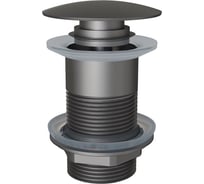 Донный клапан для раковины Knotlor без перелива, оружейная сталь, BM9010GM