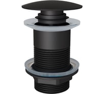 Донный клапан для раковины Knotlor без перелива, черный, BM9010BL