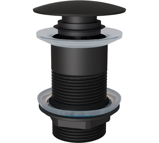 Донный клапан для раковины Knotlor без перелива, черный, BM9010BL