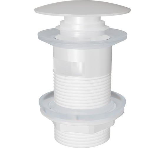 Донный клапан для раковины Knotlor с переливом, белый, BM9011WY