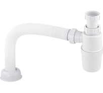 Сифон для раковины Санакс 1 1/4 × 32 × 40 мм с гофрой, без выпуска, АБС пластик, цвет белый 8006