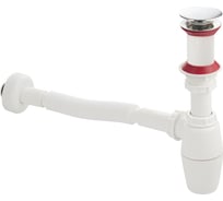 Сифон для раковины Санакс 1 1/4 х 32 с универсальным выпуском клик-клак, из АБС пластика 4007
