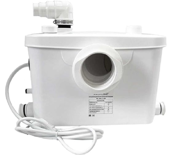 Канализационная насосная станция PROFLINE WL-400-L1-SR (туалет, раковина 400вт, 90 град, 7м, 100л/мин) УТ-00057776