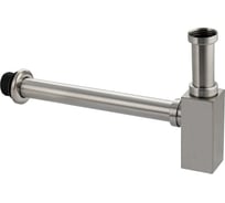 Нижняя часть сифона для раковины Brimix квадратный профиль, из нержавеющей стали, цвет сатин 8743