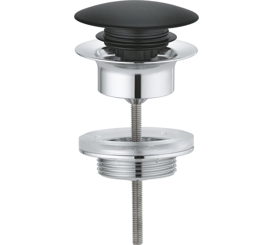 Донный клапан Grohe для раковины черный бархат 65807KS0