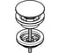 Донный клапан Grohe для раковины черный бархат 65807KS0 5