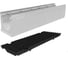 Лоток водоотводный бетонный Gidrolica DN150 H215 с оцинкованной насадкой, без уклона с решеткой чугунной ячеистой, класс E600 14670E 1