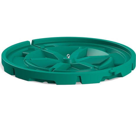 Крышка колодца POLIMER GROUP Роса-2 зеленая SK182