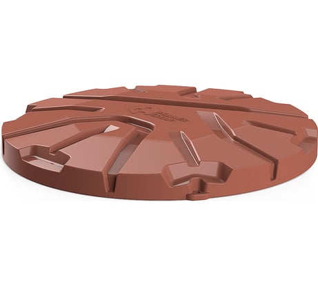 Крышка колодца POLIMER GROUP Роса-2 коричневая SK1811
