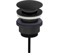 Донный клапан Click-Clack, черный матовый Oliveeka OL-SS07-MB