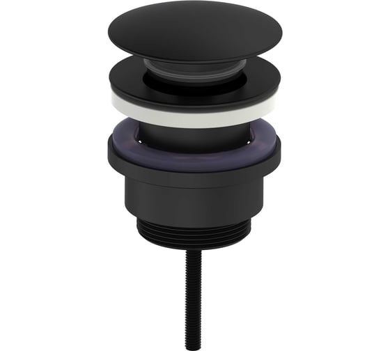 Донный клапан Click-Clack, черный матовый Oliveeka OL-SS07-MB