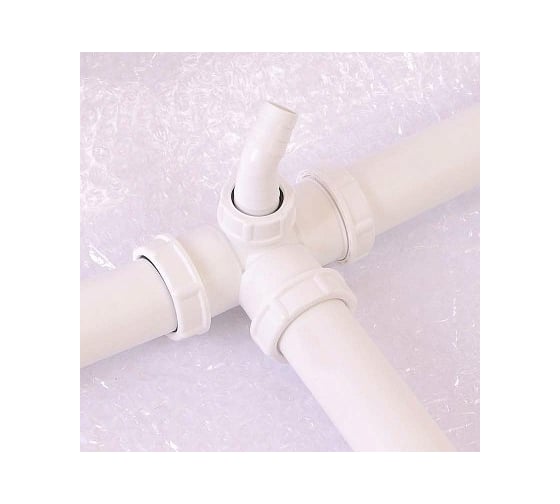 Сифон для двойных моек Viega 1 1/2"х40, межцентровое 180-600, штуцер для шланга, универсальный отвод 124205