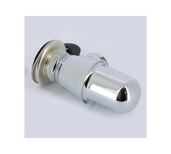 Бутылочный сифон Viega 1 1/4"х32, с пробкой, без розетки, универсальный отвод, хром 105631