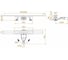 Трап душевой V-образный RGW SDR-53B-60 600 мм, черный, слив 50 мм, сифон, ножки, под плитку 76215360-04 2