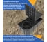 Трап уличный Gidrolica Rain ТУ-30.16,6.20 пластиковый с крышкой глухой пластиковой 28136-GS 4