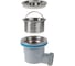 Сифон для кухни AV Engineering 3 1/2", 2 выпуска, 2 перелива, гибкая труба 1 1/2"-32/40/50 мм ЦЗ-1245816355 3