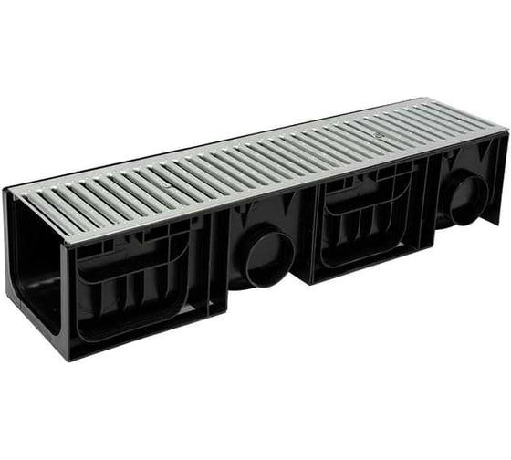Лоток Ecoteck 200.210 h214 с решеткой стальной штампованной кл.А15 ДИ 24505000