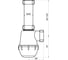 Сифон бутылочный IDDIS 1.1/2x40 мм, без выпуска 900A000010VD 7