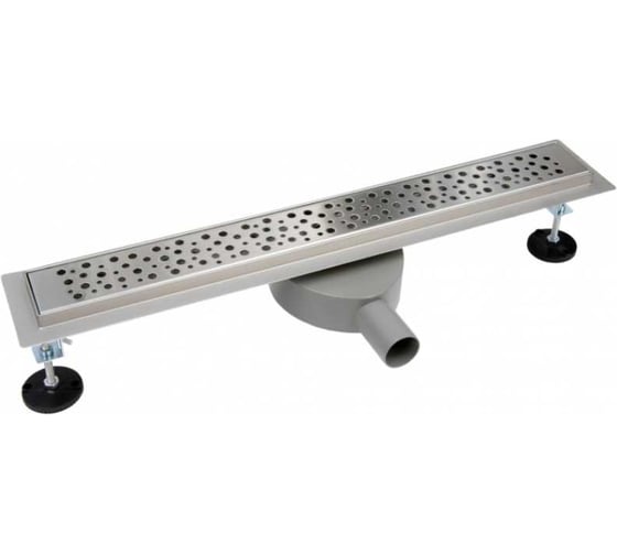 Трап линейный WAVE СТ70-500 решетка Молекула, 40/50, нерж, сатин 559697