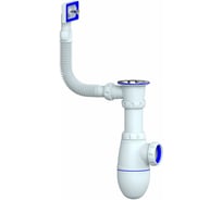 Сифон Unicorn B420 1 1/2х40 с прямоугольным переливом 534489