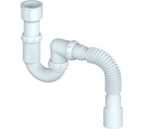Сифон для писсуара Unicorn K320 прямоточный выпуск 40 с выходом на 40 и гофрой 40х40/50 534507