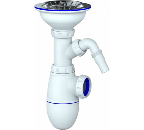 Сифон B432V Unicorn 3 1/2х40 с носиком, винт, шток, ручка - латунь 534495