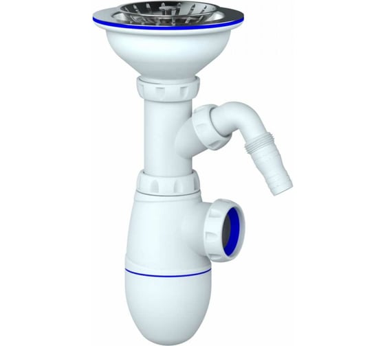 Сифон B432V Unicorn 3 1/2х40 с носиком, винт, шток, ручка - латунь 534495 1