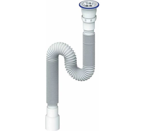 Гофросифон Unicorn 1 1/2", 40х50, 1500 мм D240