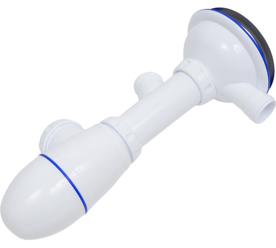 Сифон Unicorn B431VP 3 1/2х40 с круглым переливом, с носиком, винт, шток, ручка - пластик 544752