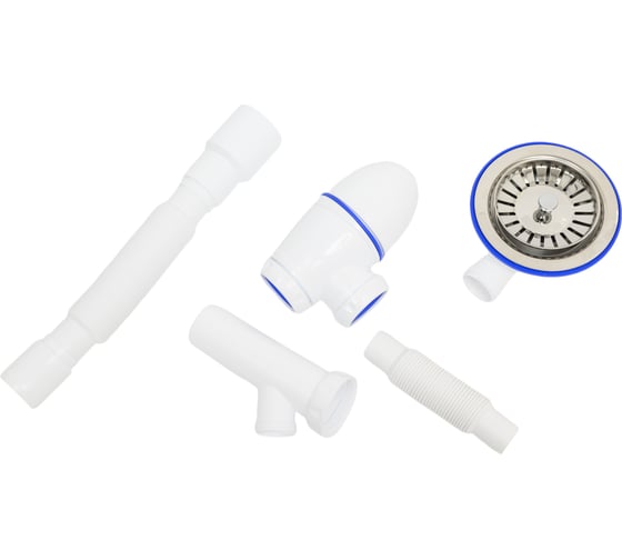 Сифон Unicorn B436VP 3 1/2х40 с круглым перел, с носиком, с гофрой 40х40х50 544821