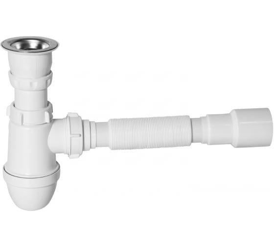 Сифон Unicorn 1 1/2х40 В220U2 с гофрой 40х40х50 545443 1