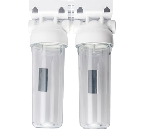 Магистральный фильтр Unicorn 1/2'' KSBP DUO двойной для холодной воды, прозрачный 10" 548620