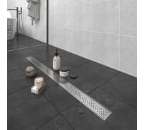 Душевой трап Татполимер ТП-50.1A-500 с вертикальным выходом, решетка - волна 50044