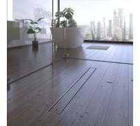 Душевой трап Татполимер ТП-50.1С-1000 с вертикальным выходом, решетка - щелевая 48790